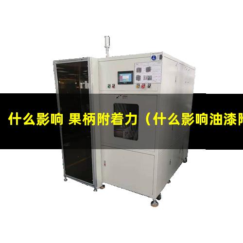 什么影响 果柄附着力